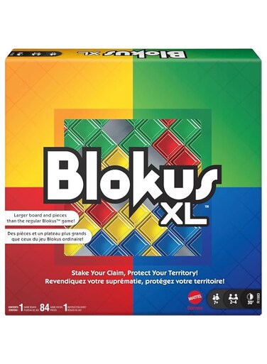 Blokus XL Family Board Game with Blocking Strategy and Spacial Reasoning, Oversized Gameboard, Gift for Kid, Family or Adult Game Night, Ages 7 Years &amp; Older