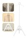 Vertical clothes steamer and stand for steaming clothes, white color, 175 cm