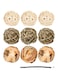 Bac-kitchen 9 Pcs Small Animals Play Balls Rolling Activity Chew Toys Gnawing Treats for Rabbits Guinea Pigs Chinchilla Bunny Natural Balls, Pet Cage Entertainment Accessories (9 Pcs)