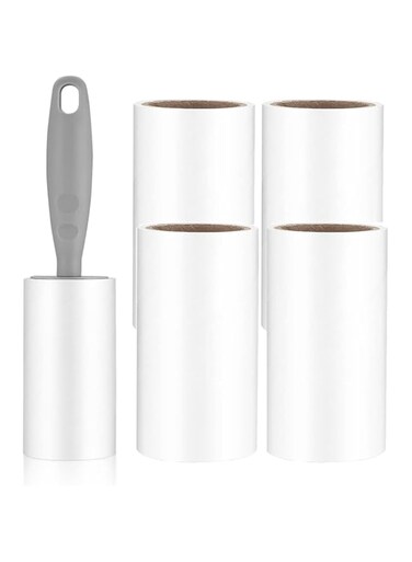 MRTURK REVHQ Lint Rollers for Pet Hair, 280 Sheets Extra Sticky Lint Roller, Lint Remover Rollers Refills Sticky for Pet Hair, Couch, Clothes, Furniture, Carpet - 1 Handle + 4 Refills