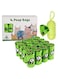 PETPASS 300pcs Disposable Diaper Sacks Bags with Dispenser Baby Nappy Sacks Waste Bin Bags Biodegradable Disposal Poop Bags Easy-Tie Ideal for Nappies, Rubbish, Incontinence Pants and Pads