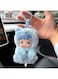 Pop Mart HACIPUPU Gummy Bear Series Vinyl Plush Pendant Keychain - Cute Blue Bear Stuffed Animal Doll Bag Charm, Soft Fluffy Action Figure Keyring For Backpack, Kawaii Collectible Gift For Girls Boys