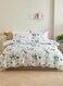 Home Queen Size 6 Pieces Green Leaves Design Bedding set