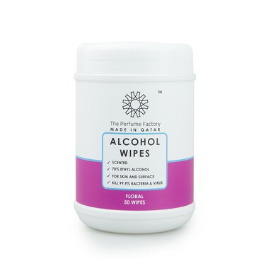 The Perfume Factory - FLORAL WIPES - 50 Pcs