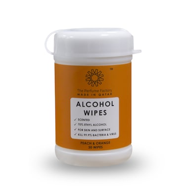 The Perfume Factory - PEACH AND ORANGE WIPES - 30 Pcs