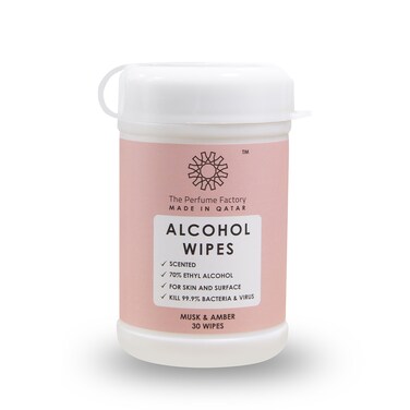 The Perfume Factory - MUSK AND AMBER WIPES - 30 Pcs