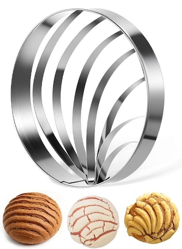 Cutter Mexican Bread Mold Concha Stamp Stainless Steel Bread Shape Cutter Molde Para Conchas De Pan Mexicano For Mexican Festival Theme Parties Coffee Hot Chocolate