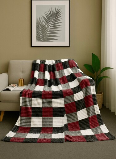 Lightweight blanket 250 GSM Cozy Harmony Multicolor Blanket 160*220cm Ultra Soft blanket useful to all season for Bed &amp; Sofa