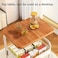 3-Tier Storage Cart with Tabletop,Portable Wheels, Easy Assembly, Space-Saving Design for Living Room, Kitchen, Office, Metal and Wood Construction