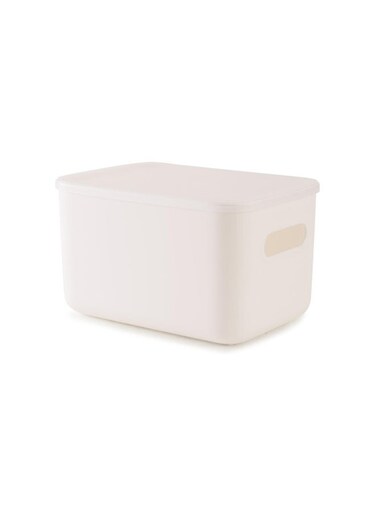 Home Livia Versatile Storage Box with lid 6.5l 26.3x18.5x15.2cm - White