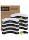 Cat Water Fountain Filters,Arc-Shaped Sponge Activated Carbon Cat Fountain Filter Replacement Filters Compatible WF050 &amp; WF100 Automatic Pet Water Fountain(8 Pack)