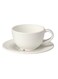 cup and saucer off white 14 cl