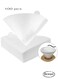100pcs Coffee Filters V60 Cone Paper White Coffee Filters Unbleached Paper Filters Compatible with Pour Over Drippers 2-4 Cups Size 02 Coffee Filters v60