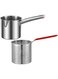 SUPVOX Stainless Steel Frying Pot Small Frying Basket 1.2L Stainless Steel Frying Pan with Strainer Milk Soup Sauce Pot Steam Egg Cooker Kitchen for Dumplings Noddles