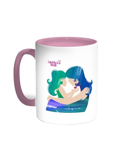 Mothers Day Printed Coffee Mug Pink/White 11ounce