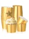Foil Baking Cups, Foil Cupcake Liners Sturdy Muffin Baking Cups Cupcake Wrappers for Christmas Wedding Birthday Party Decoration, Baby Shower, Greaseproof Sturdy 1.93 x 1.8 Inch (Gold)(100 Pcs)