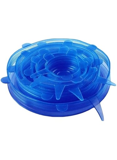 Dubai Gallery Set Of 6 Fresh Food Cover Lids Blue AMZ-N29902917A