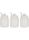 Symphony Condiment Pot Set - 9 Pieces,White
