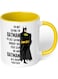 InstaMugs 1 Mug - "I am Batman!" Funny Quote - Perfect for your cuppa Coffee, Tea, Karak, Milk, Cocoa or whatever Hot or Cold Beverage you Drink! - 11 Oz - Yellow Handle &amp; Inside Colour