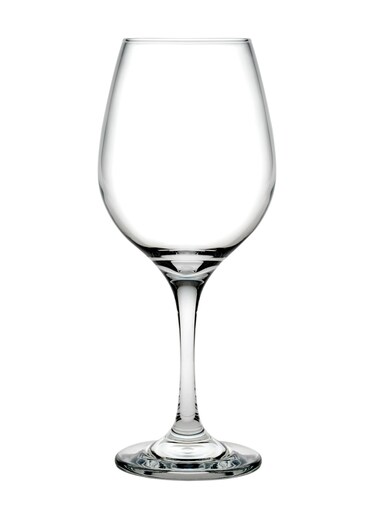 6-Piece Amber Goblet Set 365 ml Clear
