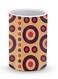 Premium Bull's Eye Designer Mug Yellow/Purple/Red