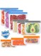 10 Pack Food Storage Bags For Fridge,Freezer Reusable Bag Sandwich Stasher Sanita Food Storage Bags