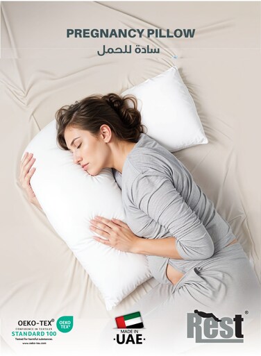 Maternity V-Shaped Extra Smooth Pillow 70x70cm Suitable for Neck and Back Support Sleeper Pillow Head Support Microfiber Pain Relief White