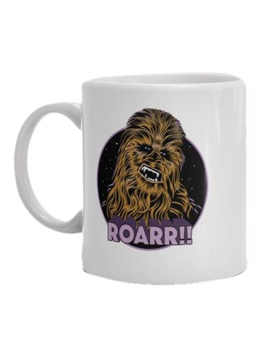 Print Printed Ceramic Mug White/Black/Yellow