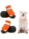 Khazna Dog Shoes for Large Medium Dogs Dog Booties Adjustable Straps Rugged Anti-Slip Sole Paw Waterproof Dog Boot Sports Running Hiking Pet Boots - Protectors Comfortable Easy to Wear Size 8