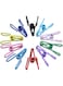 30 Pcs 2 Inch 10 Different Random Colors Chip Clips, PVC Coating High Elasticity Strength Clothes Pins, Food Clips and Bag Clips