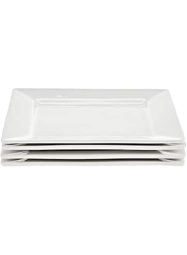Symphony Square Plate Set 4 25cm Sy4278