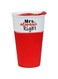 Shallow MUG with Silicone, Red/White, 450ml, JZ1503R