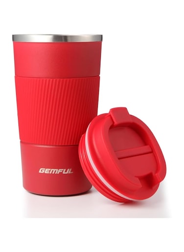 GEMFUL Travel Coffee Mug Stainless Steel Vacuum Ice and Hot Drinks Insulated Tumbler for Home Office Outdoor Works