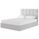 Berlin Upholstered Twin Size Bed (120 X 190 CM) Grey Color