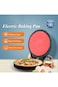 Electric Pizza Maker, 1800W, 180-Degree Opening, 30cm Cooking Surface, Thermostat Control