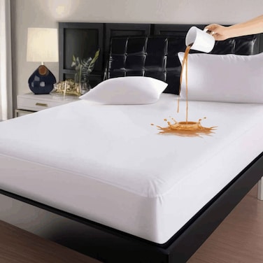 Waterproof Terry Mattress Protector &ndash; Soft &amp; Silent Bed Cover