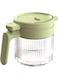 . Glass Spice Jar, Moisture Proof Spice Containers with Spoons, Mini . Storage Jar with Flapper Caps, for Kitchen Salt, Sugar, Peppers(Green)