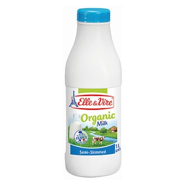 إيل آند فير حليب عضوي نصف دسم 1 لتر