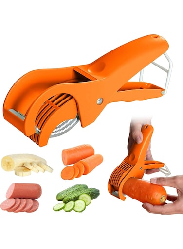 slicer, ABS+stainless steel fruit and vegetable salad peeler and cutter, kitchen tool, suitable for carrots, cucumbers, bananas, strawberries, grapes, a little helper in the kitchen.