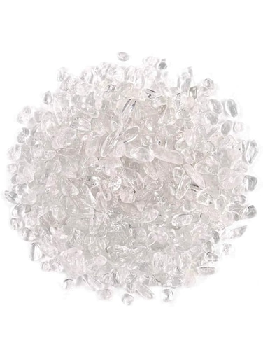 WAYBER 1 Lb/460g Natural White Clear Quartz Crystal Stones Irregular Aquarium Pebble Decorative Rocks Gravels Sands for Turtle Tank//Terrarium/Flowerpot/Vase Decoration (Fill 1 Cup)