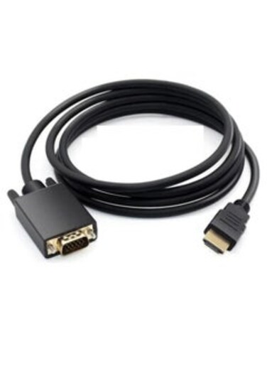 HDMI To VGA D-SUB Male Video Adapter Cable Lead For HDTV PC Computer Monitor Black 10M