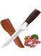Viking Boning Knife 6.6 Inch, Hand Forged Butcher Knife with Sheath, Hunting Knife, Chef's Knife, High Carbon Steel, Suitable for Home, BBQ, Cutting Meat