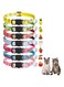 Joyzzz Breakaway Cat Collars with Bells, 7 Pack Cat Collar with Adjustable, Safety Kitten Collar with Fruit Pendants, Ideal for Girl Cats Boy Male Cats Pet Supplies, Accessories, Gifts