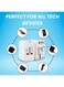 Universal Travel Adapter Type C, World Travel Power Plug With 2 USB, All In One Travel Plug Adapter For EU/US/UK/AU  (White)