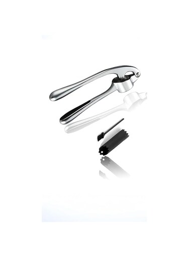 Effortless Garlic Prep Set: Premium Rust-Proof Garlic Press, Mincer &amp; Silicone Peeler, Includes Cleaning Brush, Dishwasher Safe, l for Ginger, Fast &amp; Convenient Kitchen Gadget for Culinary Pros