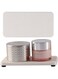 NiuYichee - 2 x vanity tray for bathroom sink (6.3 x 3.1 inches), diatomaceous earth coasters, kitchen soap tray, water absorbent stone used for hand soap and