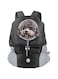Tyasdery Dog Puppy Backpack, Pet Carrier Backpack Carrier Pet Travel Carrier Dog Front Carrier with Breathable Head Out Design and Padded Shoulder for Hiking (Small, Black)