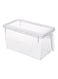 Food Storage Boxes With Lids Freezer Clear 12.5 x 30 x 12cm