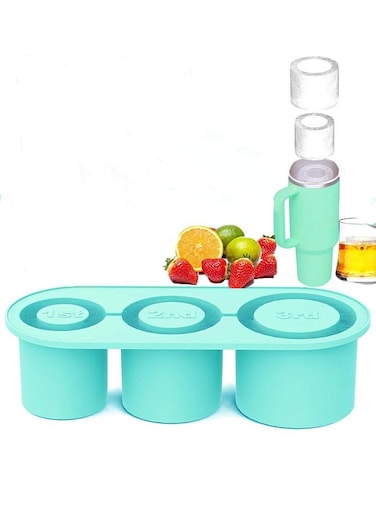 Cube Tray, ice cube mold, Silicone Ice Cube Maker With Lid for 20-40oz Tumbler, for Freezer, Ice Drink, Juice, Cocktail Tea Coffee, Summer Gifts