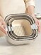 3-Piece Stackable Colander &amp; Strainer Set &acirc;&euro;&ldquo; Kitchen Drainage Basket with Water Storage Base, Dust-Proof Lid for Washing Fruits Vegetables, Organizing Dishes Utensils